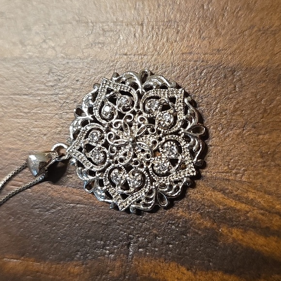 925 Sterling Silver 20in Pendant Necklace - Picture 4 of 5